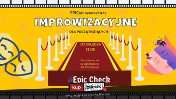 Gdańsk Wydarzenie Kabaret EPICkie Warsztaty Improwizacji dla Początkujących: Wybuchnij śmiechem!